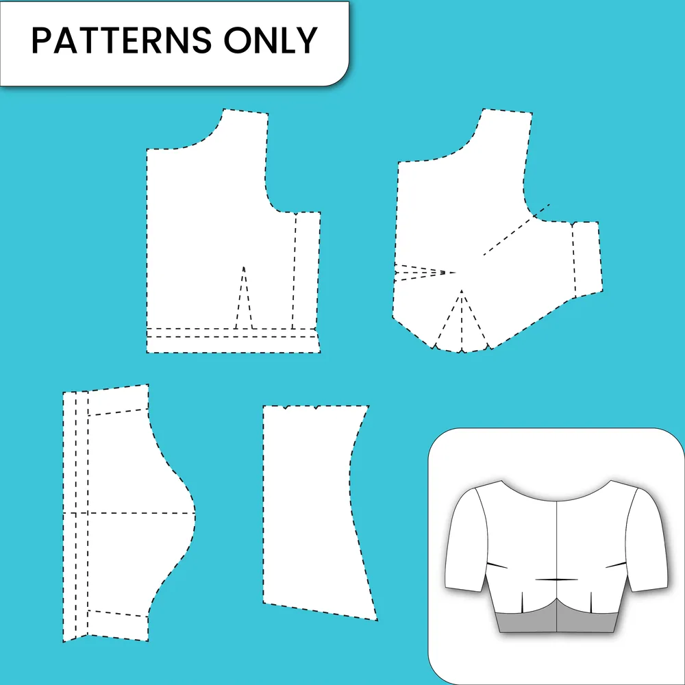 3 Dart Boat Neck Blouse paper pattern