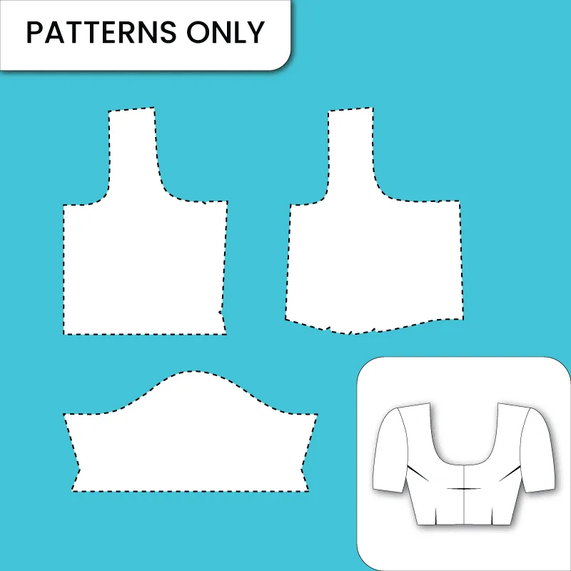 3 Dart Without Belt paper pattern