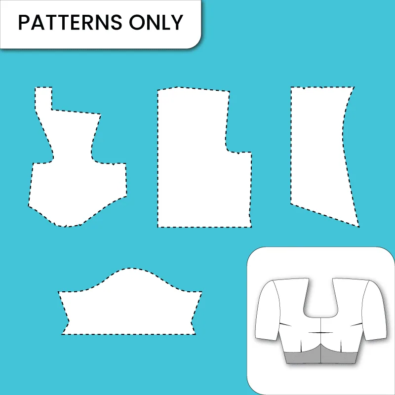 Halter Neck Blouse 3 Dart Blouse paper pattern