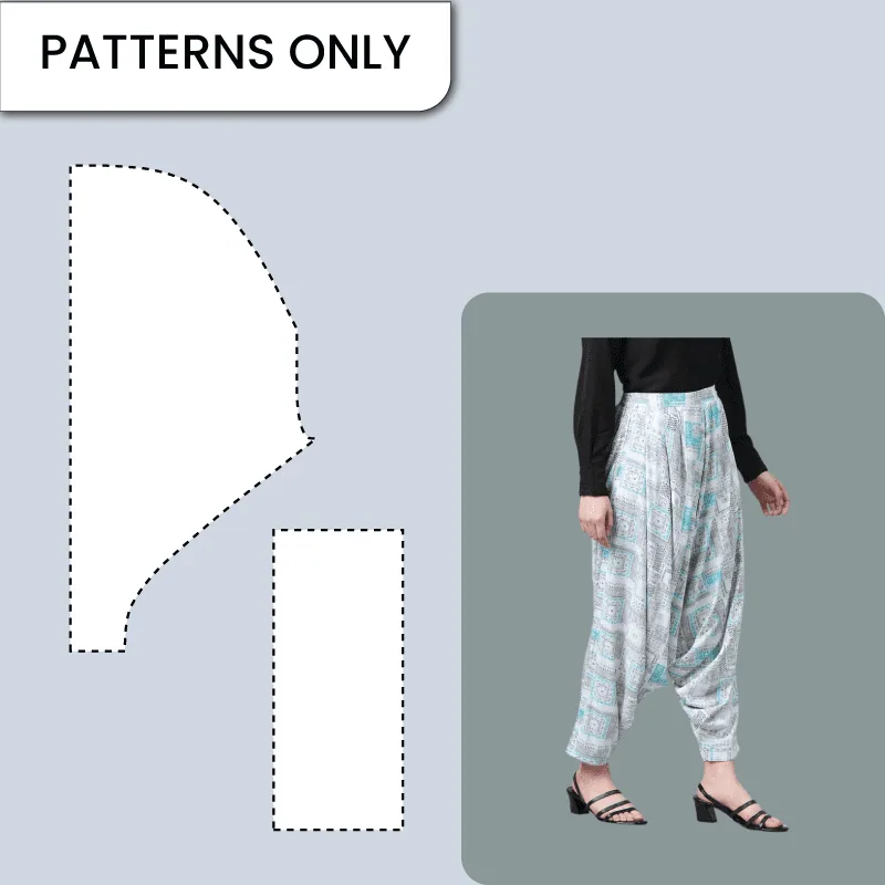 Hareem Pant/ Dhoti Pant paper pattern