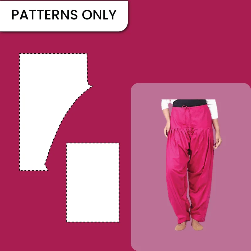 Punjabi Pant paper pattern