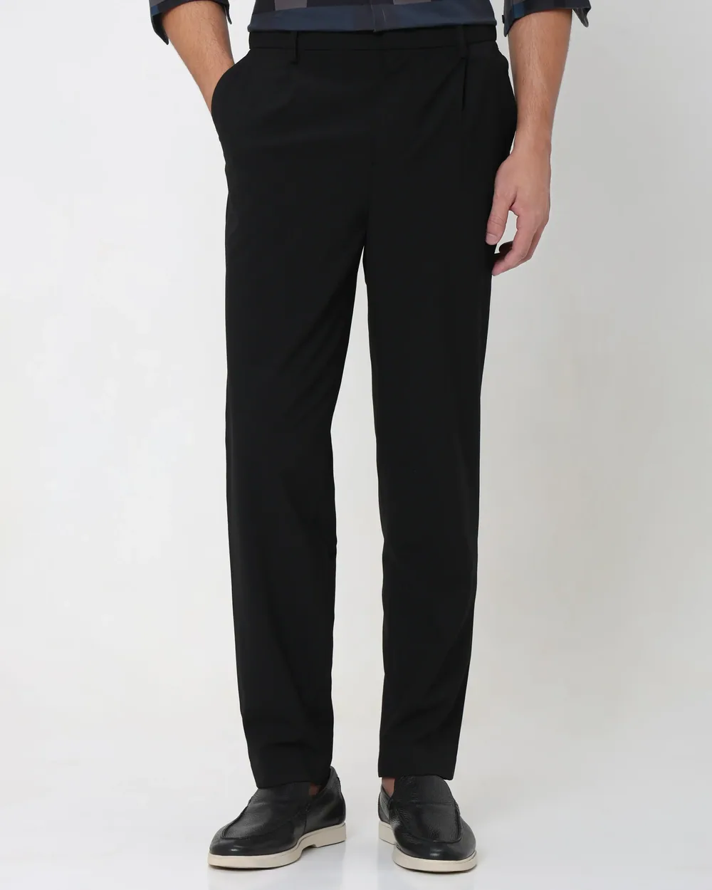 Single pleat pants paper pattern